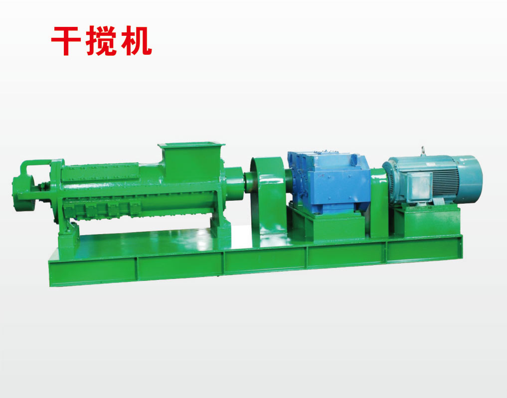 Dry mixing machine, rubber drying and dewatering mechanical equipment, composite rubber rubber dry mixing device